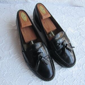 Cole Haan Mens Shoes 10D 10 Black Slip On Loafer Shoes Tassell leather